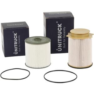 Fuel Filters 6.7 Cummings: Water Separator sets with Seals Replacement for 2019-2022 Dodge Ram 2500 3500 4500 5500 6.7 Diesel- Replaces 68436631AA, 68157291AA (UT8243K)