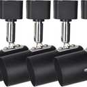 H Type Black Universal line Voltage Track Lighting Heads E26(no Bulb),ETL Listed,4Pack
