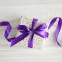 2 x MEEDEE Purple Ribbon 1 Inch Purple Satin Ribbon Lux Double Faced Satin Ribbons by 50 Yards Polyester Wrapping Ribbons for Crafts, Weddings, Flower Bouquet, Holiday Decorating