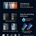 Phone Holders for Your car, Compatible with MagSafe360 Nano Gel Vacuum Magnetic Phone Holderfor iPhone 17 16 Pro Max 15 14 13 12 Plus & Androidfor Your Car/Gym/Mirror/Smooth Surface