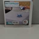 King Waterproof Mattress Protector - Noiseless, Breathable, Machine Washable Fitted Mattress Cover with Deep Pocket up to 5-21White