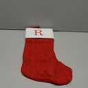 8 Inch Mini Christmas Stockings, Small Xmas Stockings with Monogram Initial, Classic Red White Xmas Decor for Mini Christmas Tree, Fireplace, Holiday Decor, Party Favors, Gift Stocking (R)