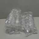 110 Pcs Disposable Tea Cups with Handle Bulk Hard Plastic Coffee Mug Square Espresso Mug Transparent Mini Tea Cup for Catering Party