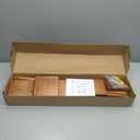 AZSKY Light Walnut Floating Shelves - Baby Nursery Decor Wall Book Shelves for Kids Room & Bathroom Decor - Set of 3, 24 Inch