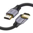 CableCreation 8K HDMI Cable 6.6FT/2m, 48Gbps Fast Speed 3D 8K@60 4K@120 144Hz HDMI to HDMI Cable eARC HDR10 HDCP 2.2 2.3 for MacBook Pro, Roku TV, HDTV, PS5, PS4, Xbox, Blu-ray (Grey)