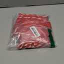 Hanaive 10 Pcs 17 Inch Mesh Christmas Stockings Bulk Long Red and White Candy Cane Christmas Stockings for Family Holiday Christmas Party Decorations