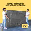 Mattress Bags for Moving with 8 Handles Full XL - 2 PACK Extra-Thick Mattress Bag for Moving - Reusable Mattress Storage Bag - Zippered Mattress Cover for Moving, Moving Mattress Bag Protector