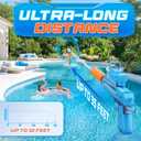 Electric Water Guns for Kids Ages 4-8: Automatic Squirt Gun 32FT Long-Range Large Capacity Water Gun Ideal for Pool Party Beach and Backyard Battles Summer Outdoor Water Toy for Kids 8-12, Blue
