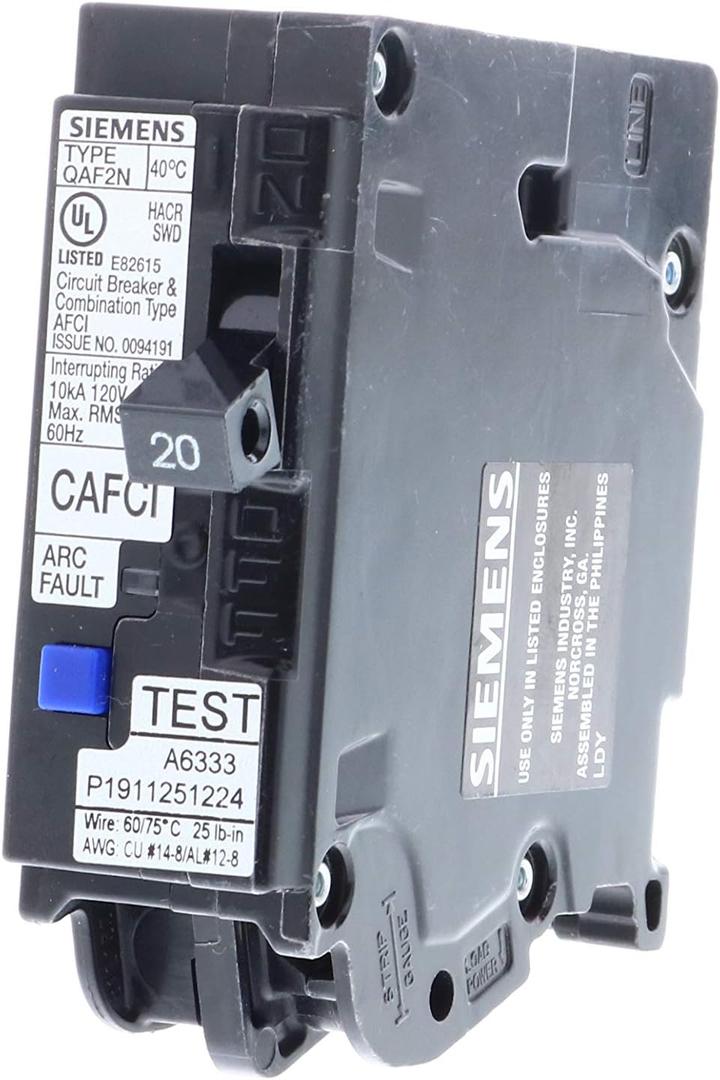 20 Amp 1-Pole Combination Type AFCI Plug-On Neutral Circuit Breaker