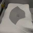 Osteo Cervical Pillow for Neck Pain Relief, Hollow Design Odorless Memory Foam Pillows with Cooling Case, Adjustable Orthopedic Bed Pillow for Sleeping, Support for Side Back Sleepers (Standard High(24.5*16.5*5.2/4.1 inches), Grey)