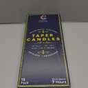 Bright White 10 Inch Taper Candles - Pack of 12 Premium Unscented, Dripless & Smokeless Hand-Dipped Candles for Birthday, Wedding or Dinner Decorations and Formal Candlelighting