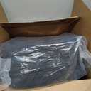 downluxe Chair Cushions for Dining Chairs, Waterproof Kitchen Chair Pads, Non-Slip Dining Seat Cushion with Ties, 17" x 16" x 2.5", Black, 6 Pack