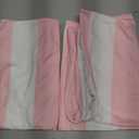 Pink and White Stripes Farmhouse Throw Pillow Covers 18x18 Inch Pillow Case Soft Cushion Pillow Covers Set of 2 for Sofa Bedroom Chair Living Room Home Decorative