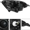 Passenger Side Headlights Assembly Halogen Replacement for EcoSport 2018-2022 Housing Black Lamp RH 1PC FO2503374