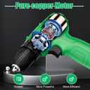 Tegatok Cordless Drill Set,12V Power Drill Set with Battery and Charger, Electric Driver Drills Bits, 3/8'' Keyless Chuck,18+1 Torque Setting with LED Electric Drills Set