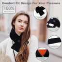 Heated Neck Wrap with 5000 mAh Power Bank, Cordless Heating Pad with Adjustable 3 Heat Settings, Soft Neck Warmer for Pain Relief, Muscle Relaxation, Portable Heated Neck Scarf