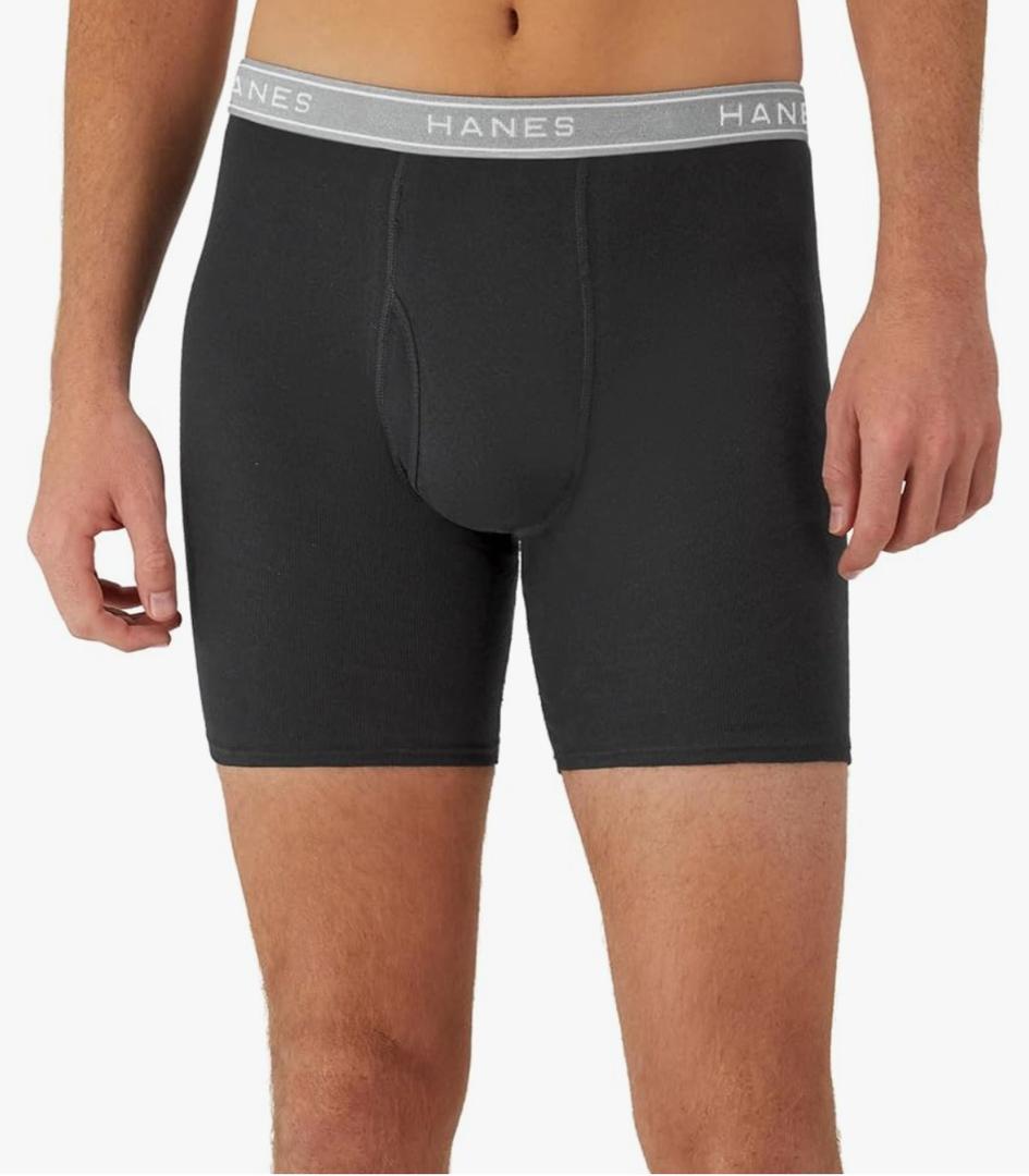 Hanes mens Underwear Boxer Briefs Pack, Cool & Breathable Cotton Moisture-wicking Underwear for Men, No Ride Up, 2XL