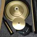 WZKALY Freestanding Toilet Paper Holder Stand with Storage – Holds 4 Extra Rolls – Brushed Gold Toilet Paper Holder for Bathroom – Sturdy Base, Classic Retro Style, SpaceSaving Bathroom Storage