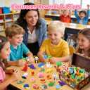 HINZER 100 Pack Animal Erasers for Kids Bulk Pull Apart 3D Puzzle Erasers Classroom Rewards and Prizes Class Treasure Box Kids Party Favors Back to School Supplies