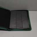 Card Binder 9 Pocket with Zipper,360 Pockets Trading Card Holder Book, Premium PU Cover Zip Folder Binder for TCG, MTG,Sports Cards, Game Cards (Greens)