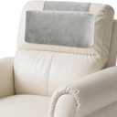 kisswish Chenille Neck Pillow for Sofa - Adjustable Headrest, Non-Slip Neck Support Cushion for Pain Relief, Comfortable Chair Pillow, Grey