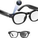 T.Chilyn Update AI Smart Glasses with Camera 2000W AI Real-Time Translation, Bluetooth Audio  Smart Glasses with Camera, Hands-Free Video Recorder for Travel, Sports, Outdoor Use