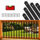 Belinova 25 Pack 29.5 Inch Aluminum Deck Balusters with 54 Screws