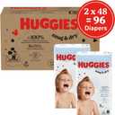 Huggies Size 8 Diapers, Snug & Dry Baby Diapers, Size 8 (46+ lbs), 96 Count (2 Packs of 48), Packaging May Vary