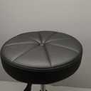 Round Rolling Stool with Wheels Height Adjustable Swivel Stool Chair for Spa Salon Massage Black