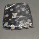 Lunch Box Girls Insulated Lunch Bag for Kids, Black Daisy Flower | Reusable Lunchbox, Lunch Tote Bag, Water Bottle Holder, Leak-Proof Lining, Lightweight, Portable, For School Office Picnic