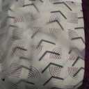 jinchan Linen Boho Curtains for Living Room Semi Sheer Curtains for Bedroom 96 Inches Long Herringbone Printed Farmhouse Drapes, Rod Pocket Window Treatment Curtain Set of 2 Panels Black on Linen