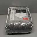 LaffyLo Electric Heated Blanket Full Size 72"84", Luxurious Breathable Flannel with 4 Heat Settings, 10-Hour Auto Shut-Off & Overheat Protection, for Bed & Couch, Cozy Gift - Light Grey