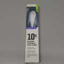 Cell Candy 10 Ft Braided Charge For  USB C Blue