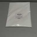 ALYVIA SPRING Stall Fabric Shower Curtain Liner Waterproof - 42" x 72", Soft & Lightweight Stall Size Shower Curtain with Magnets, Machine Washable - 42x72, White