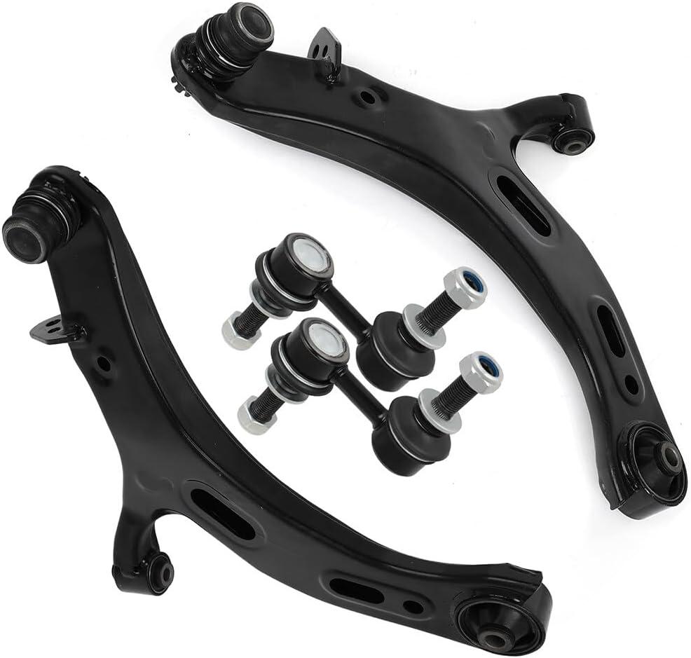 SCITOO 4-PC SET Suspension Kit Lower Control Arm w/Ball Joint Sway Bar End Link Fit 2010-2014 For Subaru Legacy