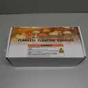 Homemory 24 Pack 3 Flameless Led Floating Candles, 200 Hour White Battery Operate Waterproof Tealights for Cylinder Vases, Centerpieces at Wedding Decor, Party, Pool