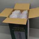 FOCUSLINE 100 Pack 16 oz Clear Plastic Cups, Disposable Cups Large Reusable Plastic Tumblers, Heavy-duty Clear Hard Cups 16 Ounce for Wedding Party, Thanksgiving, Halloween, Christmas