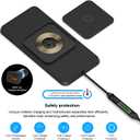 Wireless Car Charging Pad, Reestecqi 15W Fast Wireless Car Charger Pad Non Slip Charging Mat with 30cm Cable and 70cm Extension Compatible with iPhone 16 Pro/15/14/13 AirPods Samsung Google