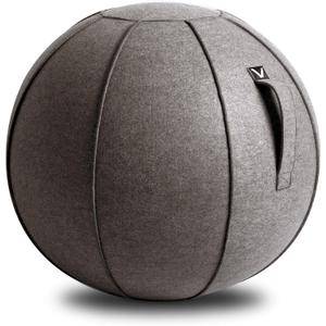 Vivora Luno Premium Ergonomic Sitting Ball Chair, Felt, Max Size (25 to 26 inches), for Home Offices, Balance Training, Yoga Ball, Posture Improvement (Clay)