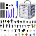 1365Pcs Car Push Retainer Clips Body Clips Plastic Fasteners Kit Fender Rivet Clips 44 Most Popular Sizes Nylon Auto Push Pin Rivets Set for Toyota GM Ford Honda Acura Chrysler,Blue