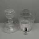 CreativeWare Beverage Dispenser with Ice Cylinder and Fruit Infuser, 3 Gallon, Clear