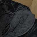 Wemore Sherpa Fleece Weighted Blanket for Adult 15 lbs Dual Sided Cozy Fluffy Heavy Blanket,Ultra Fuzzy Throw Blanket with Soft Plush Flannel Top,60 x 80 inches Black on Both Sides