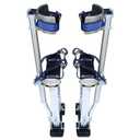 marddpair Drywall Stilts 15-23 inch Grade Adjustable Auminum Tool Stilt for Painting or Cleaning - Silver