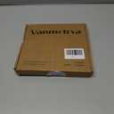 Women's V-Neck Ruffle Design Polo Shirts Short Sleeve Collared Loose Casual Tunic Blouses with Pocket (Black, M)