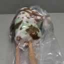 HollyHOME Stick Horse Plush with Detachable Blue Ribbon Champion Hobby Horse on Stick with Wood Wheels Real Pony Neighing for Kids Toddlers Appaloosa 36 Inches(AA Batteries Required)