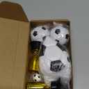 VioraWhite Large Soccer Ball Cake Toppers 8pcs Include 5 Balls of Different Sizes 2 Trophies and 1 Happy Birthday Sign for Cake Decoration Sport Theme Party Ceremony