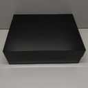 1 Pcs Black Extra Large Gift Box with Lid, 16.5 x 13 x 5.3 Inches, Hard Magnetic Giant Gift Boxes for Presents Clothes Robe Wedding Dress Sweater,Reusable Foldable Bridesmaid Proposal Box