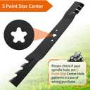 580244002 Mulching Blade Fit for Hu sqvarna 22" Deck HU700H, 580244001 Mower Blade Fit for Craftsma HU 22" Walk Behind HU700F, HU700AWD, HU725F, HU775H, HU800AWD, 1 Pack