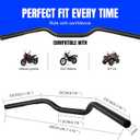 DREAMIZER 7/8 motorcycle handlebars, Universal 22mm Handlebars Motorcycle Bars for Bobber Cafe Race Dirt Bike and More