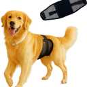 3-Pack Dog Diapers MaleReusable & Washable Belly Bands for Dogs, Breathable Air-Mesh Fabric,for Doggie in Incontinence or Excitable Urination and Training (Black, XL, Count, 3)